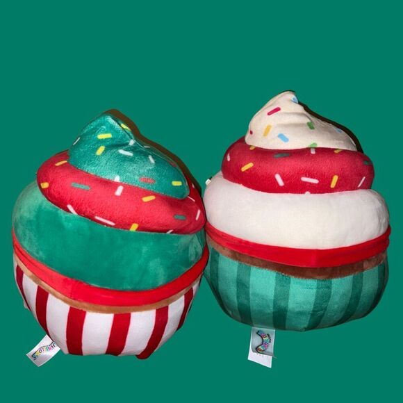 2 Holiday Squishmallows Chandra & Chantel Cupcakes 8” Tags Included - Picture 3 of 3
